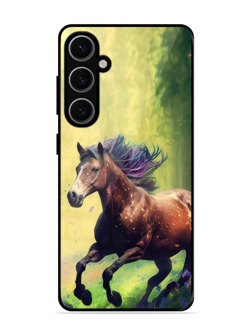 Enchanted Gallop Glossy Soft Edge Case for Samsung Galaxy S24 Plus (5G) Chachhi