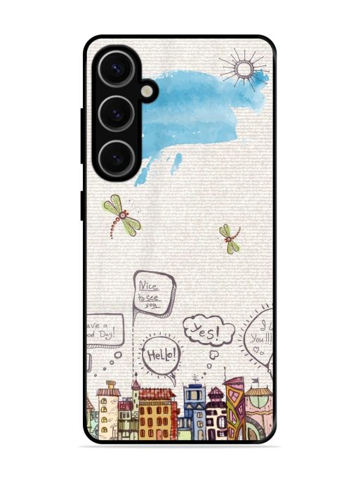 Doodle City Glossy Soft Edge Case for Samsung Galaxy S24 Plus (5G) Chachhi