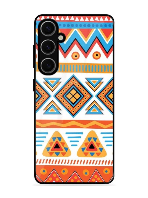 Vibrant Tribal Pattern Glossy Soft Edge Case for Samsung Galaxy S24 Plus (5G) Chachhi