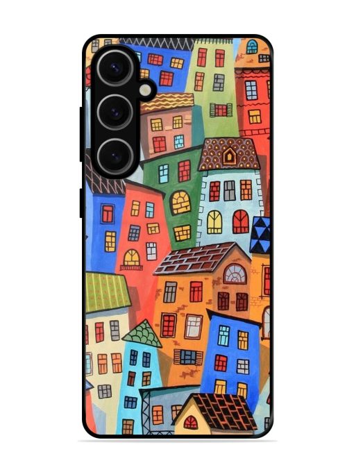 Rainbow House Glossy Soft Edge Case for Samsung Galaxy S24 Plus (5G)