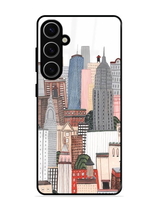 Cityscape Dreams Glossy Soft Edge Case for Samsung Galaxy S24 Plus (5G) Chachhi