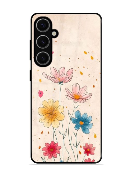 Delicate Bloom Glossy Soft Edge Case for Samsung Galaxy S24 Plus (5G) Chachhi