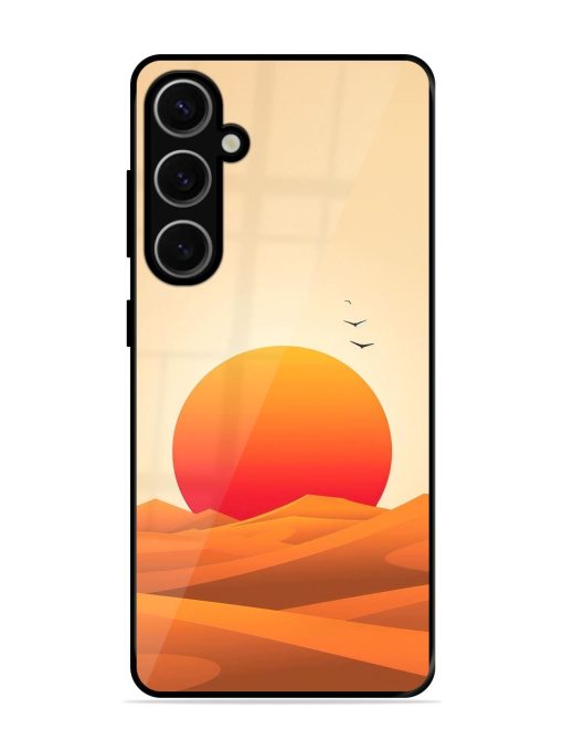 Desert Sunset Glossy Soft Edge Case for Samsung Galaxy S24 Plus (5G) Chachhi