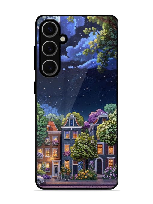 Moonlit Streets Glossy Soft Edge Case for Samsung Galaxy S24 Plus (5G) Chachhi