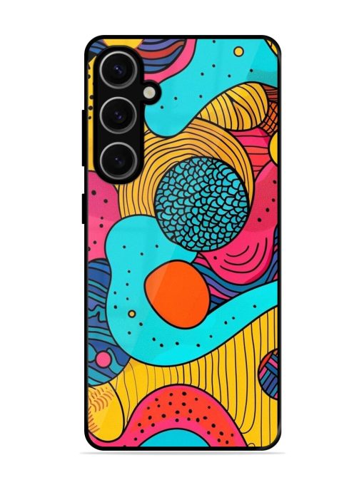 Psychedelic Patterns Glossy Soft Edge Case for Samsung Galaxy S24 Plus (5G) Chachhi