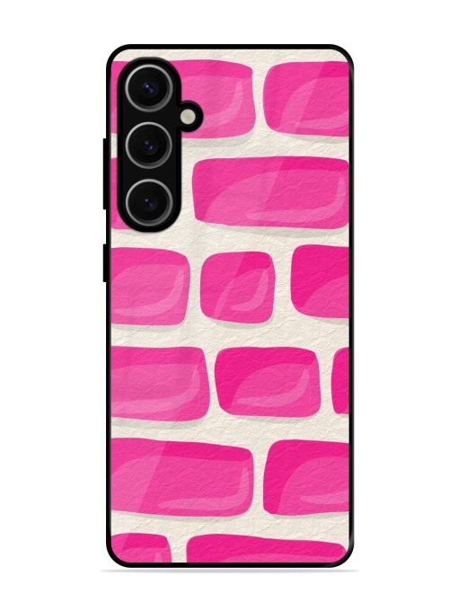 Pink Brick Wall Glossy Soft Edge Case for Samsung Galaxy S24 Plus (5G) Chachhi