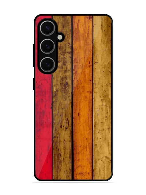 Colorful Woodgrain Glossy Soft Edge Case for Samsung Galaxy S24 Plus (5G) Chachhi