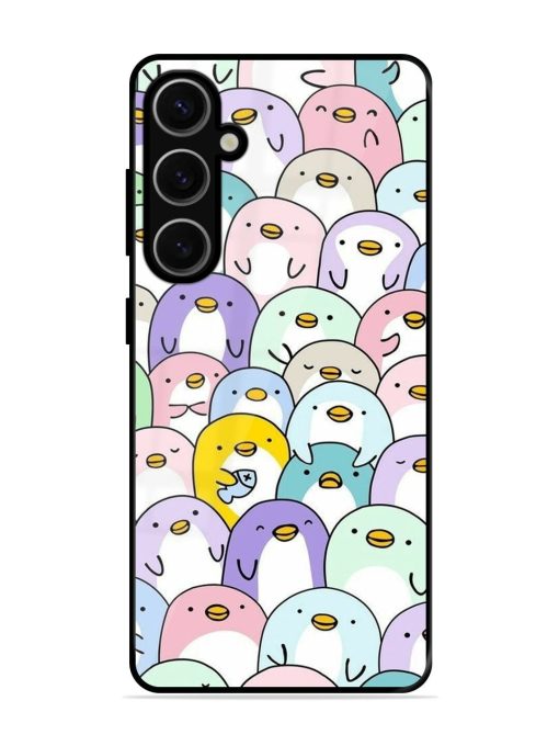 Penguin Party Glossy Soft Edge Case for Samsung Galaxy S24 Plus (5G) Chachhi