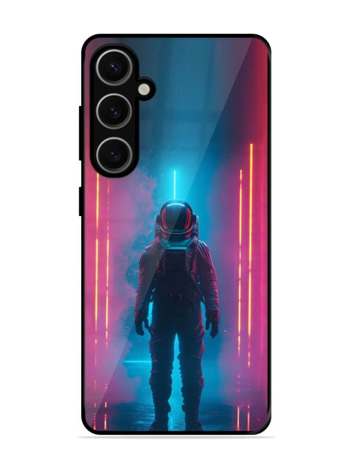 Neon Astronaut Glossy Soft Edge Case for Samsung Galaxy S24 Plus (5G) Chachhi