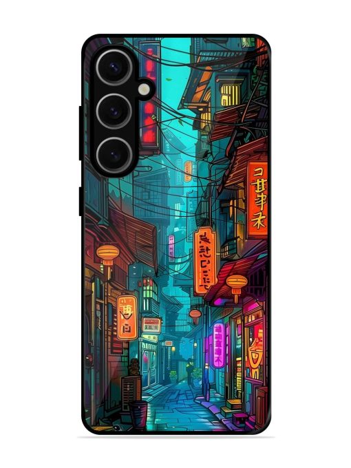 Neon Nightscape Glossy Soft Edge Case for Samsung Galaxy S24 Plus (5G) Chachhi