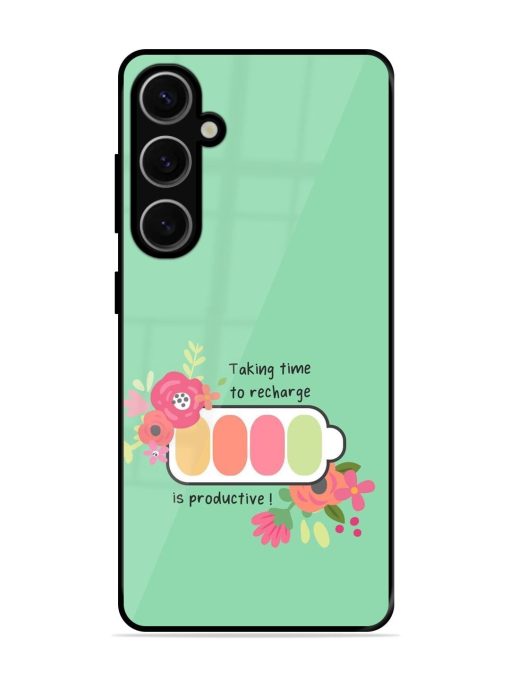 Recharge And Bloom Glossy Soft Edge Case for Samsung Galaxy S24 Plus (5G)