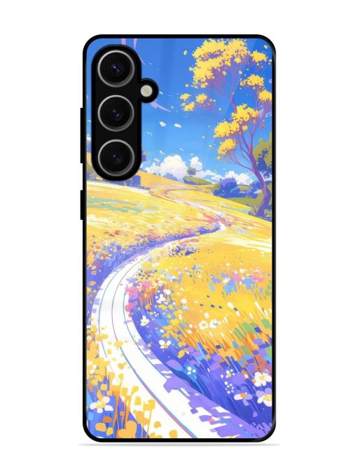 Vibrant Spring Meadow Glossy Soft Edge Case for Samsung Galaxy S24 Plus (5G) Chachhi