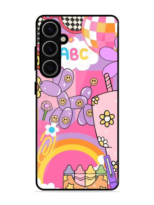 Whimsical Y2K Chaos Glossy Soft Edge Case for Samsung Galaxy S24 Plus (5G)