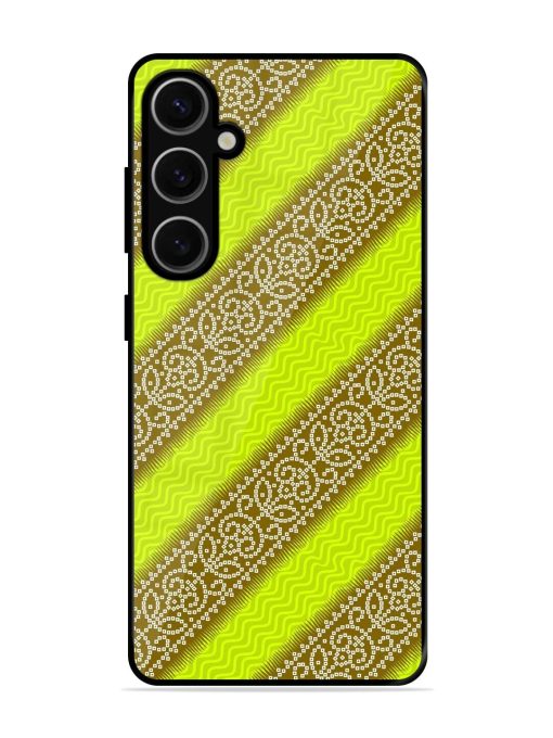 Golden Bandana Bliss Glossy Soft Edge Case for Samsung Galaxy S24 Plus (5G) Chachhi