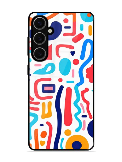 Whimsical Doodle Chaos Glossy Soft Edge Case for Samsung Galaxy S24 Plus (5G) Chachhi