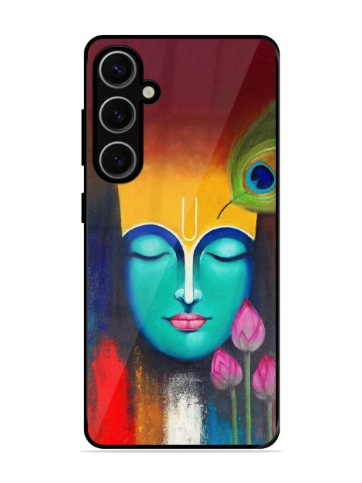 Divine Tranquility: The Face Of Krishna Glossy Soft Edge Case for Samsung Galaxy S24 Plus (5G) Chachhi