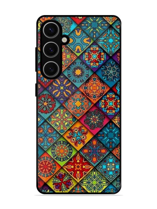 Patchwork Mandala Mosaic Glossy Soft Edge Case for Samsung Galaxy S24 Plus (5G) Chachhi