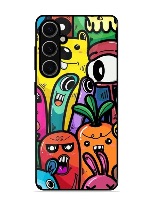 Whimsical Doodle Chaos Glossy Soft Edge Case for Samsung Galaxy S24 Plus (5G) Chachhi