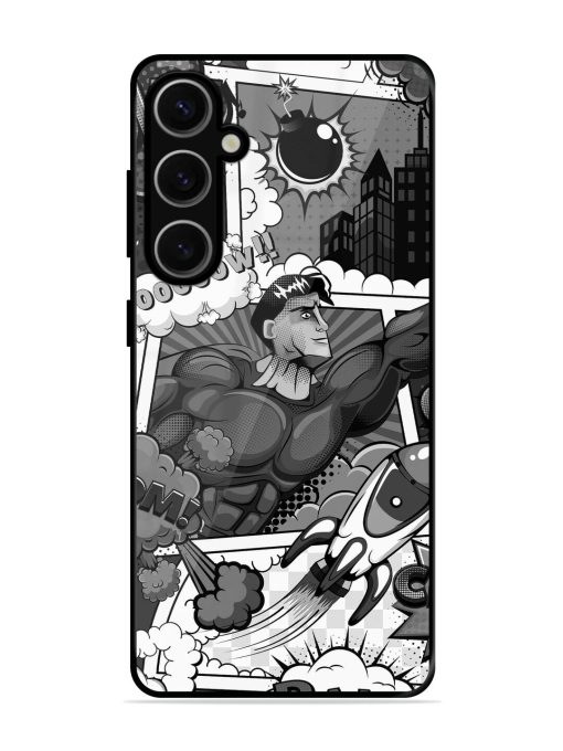 Comic Book Chaos Glossy Soft Edge Case for Samsung Galaxy S24 Plus (5G) Chachhi