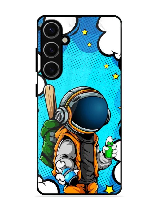 Space Graffiti Artist Glossy Soft Edge Case for Samsung Galaxy S24 Plus (5G) Chachhi