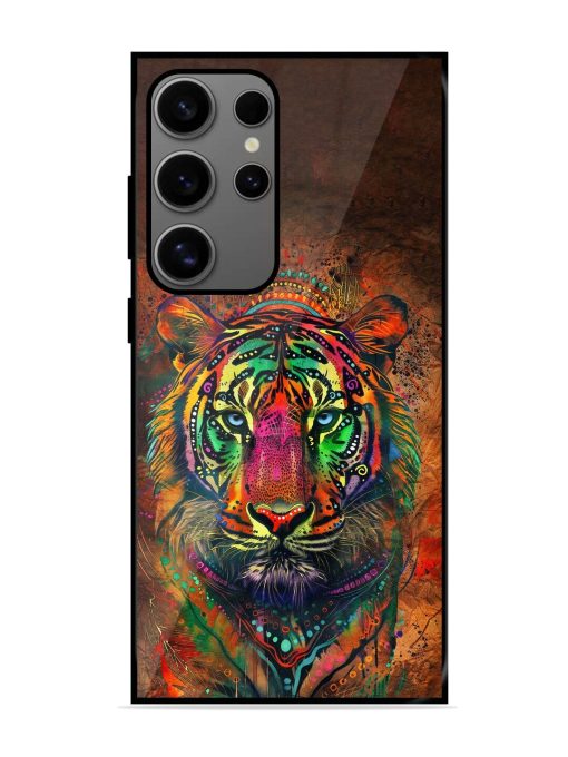 Cosmic Tiger Glossy Soft Edge Case for Samsung Galaxy S24 Ultra (5G) Chachhi