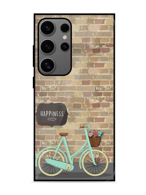 Pedaling Towards Happiness Glossy Soft Edge Case for Samsung Galaxy S24 Ultra (5G) Chachhi