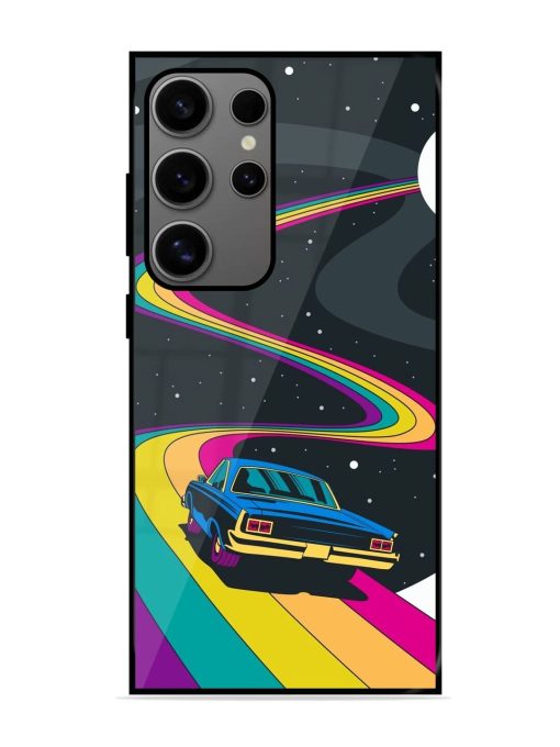 Rainbow Road Glossy Soft Edge Case for Samsung Galaxy S24 Ultra (5G) Chachhi