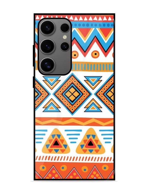 Vibrant Tribal Pattern Glossy Soft Edge Case for Samsung Galaxy S24 Ultra (5G) Chachhi