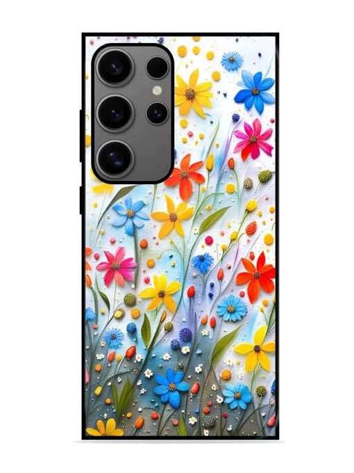 Vibrant Floral Glossy Soft Edge Case for Samsung Galaxy S24 Ultra (5G) Chachhi