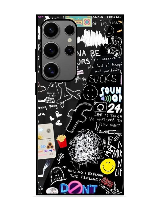 Doodle Diary Glossy Soft Edge Case for Samsung Galaxy S24 Ultra (5G) Chachhi