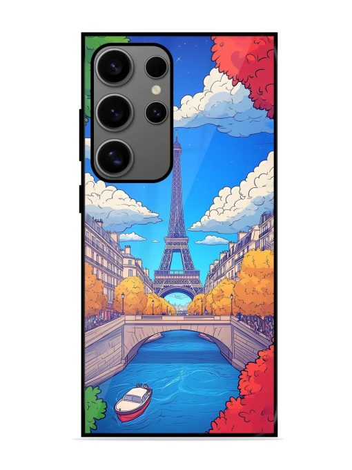 Parisian Panorama Glossy Soft Edge Case for Samsung Galaxy S24 Ultra (5G) Chachhi