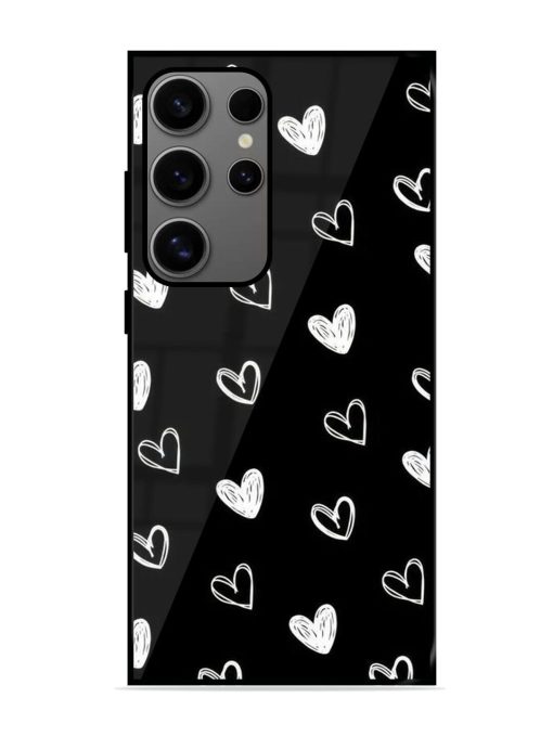 Scattered Hearts Glossy Soft Edge Case for Samsung Galaxy S24 Ultra (5G) Chachhi