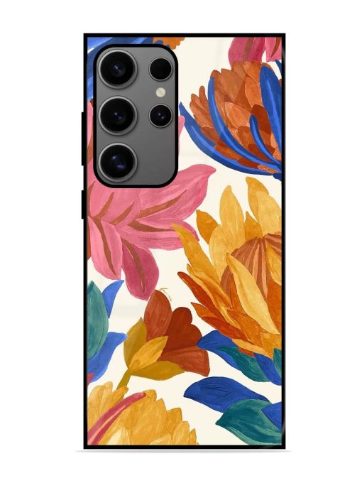 Blooming Tapestry Glossy Soft Edge Case for Samsung Galaxy S24 Ultra (5G) Chachhi