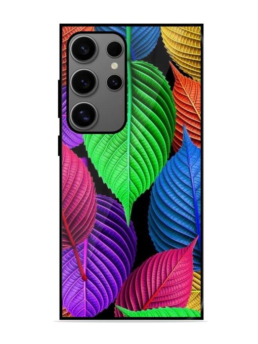 Rainbow Leaf Symphony Glossy Soft Edge Case for Samsung Galaxy S24 Ultra (5G) Chachhi