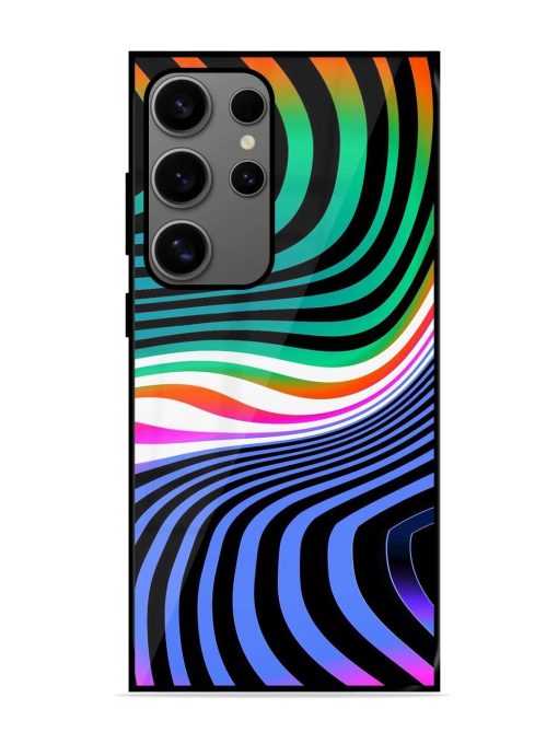 Psychedelic Waves Glossy Soft Edge Case for Samsung Galaxy S24 Ultra (5G) Chachhi