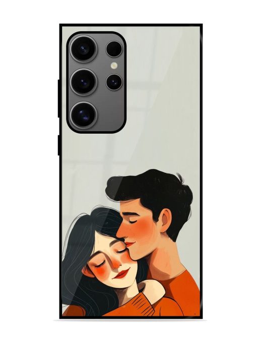 Craft Couples Glossy Soft Edge Case for Samsung Galaxy S24 Ultra (5G) Chachhi