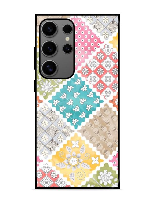 Patchwork Dreamscape Glossy Soft Edge Case for Samsung Galaxy S24 Ultra (5G) Chachhi