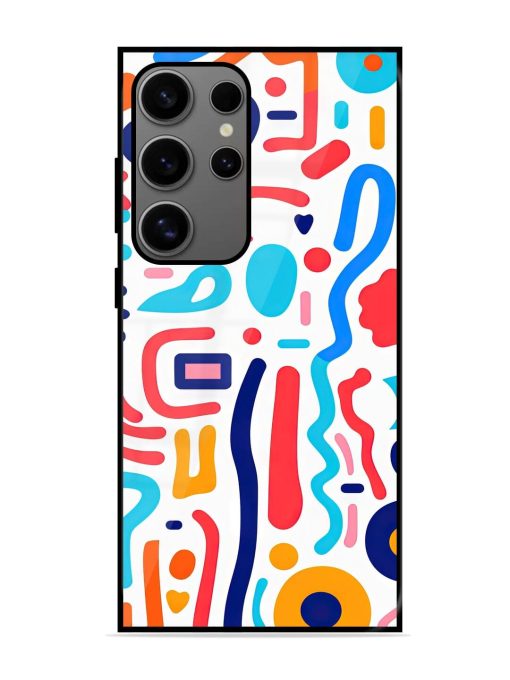 Whimsical Doodle Chaos Glossy Soft Edge Case for Samsung Galaxy S24 Ultra (5G) Chachhi