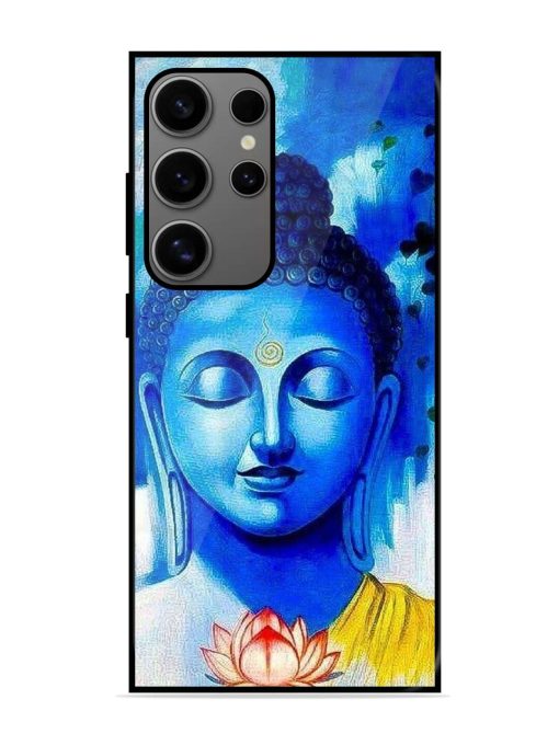 Serene Buddha With Lotus Glossy Soft Edge Case for Samsung Galaxy S24 Ultra (5G) Chachhi