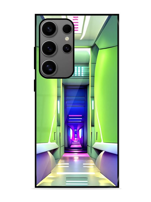 Neon Corridor Glossy Soft Edge Case for Samsung Galaxy S24 Ultra (5G) Chachhi