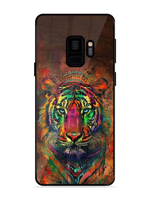 Cosmic Tiger Glossy Soft Edge Case for Samsung Galaxy S9 Chachhi