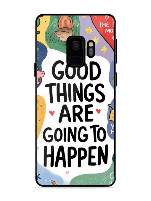 Uplifting Scribbles Glossy Soft Edge Case for Samsung Galaxy S9 Chachhi