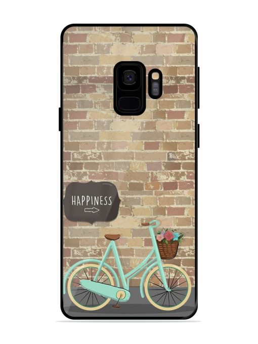 Pedaling Towards Happiness Glossy Soft Edge Case for Samsung Galaxy S9 Chachhi