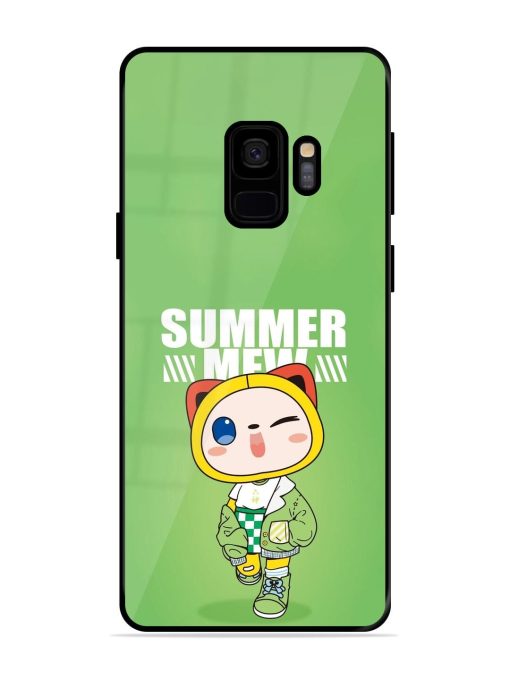 Purrfect Summer Glossy Soft Edge Case for Samsung Galaxy S9 Chachhi