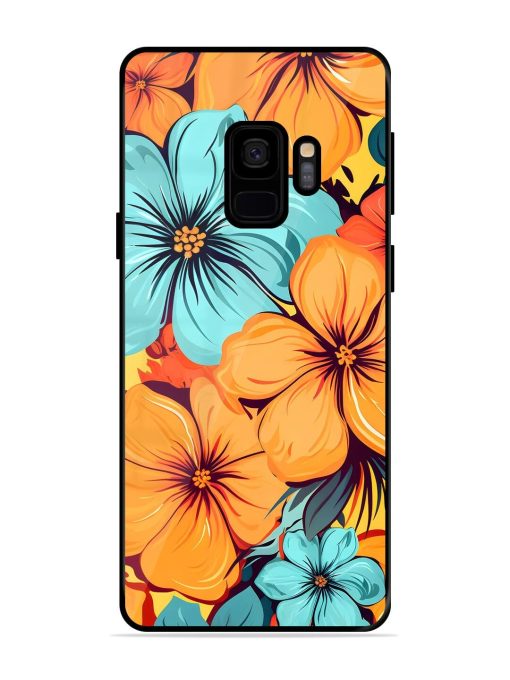 Tropical Bloom Glossy Soft Edge Case for Samsung Galaxy S9 Chachhi