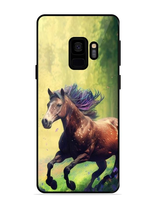 Enchanted Gallop Glossy Soft Edge Case for Samsung Galaxy S9 Chachhi