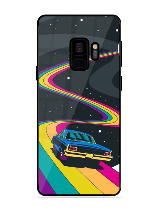 Rainbow Road Glossy Soft Edge Case for Samsung Galaxy S9