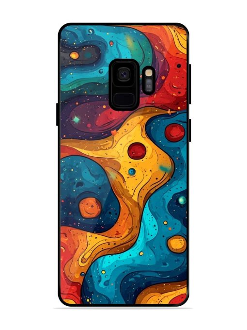 Cosmic Swirl Glossy Soft Edge Case for Samsung Galaxy S9 Chachhi