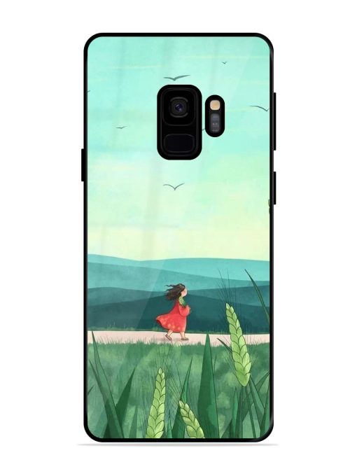 Solitude'S Serenity Glossy Soft Edge Case for Samsung Galaxy S9 Chachhi