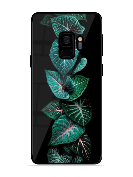 Emerald Elegance Glossy Soft Edge Case for Samsung Galaxy S9 Chachhi